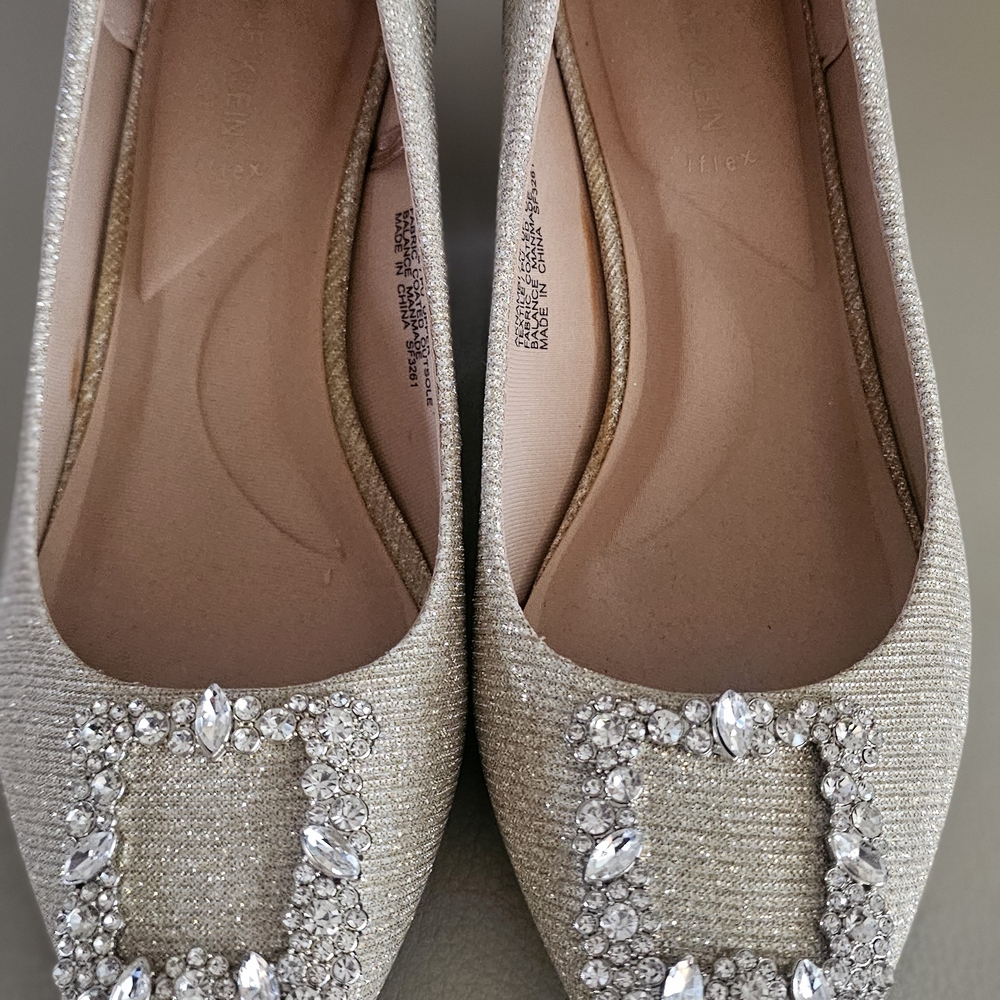 Anne Klein Silver Embellished Heels